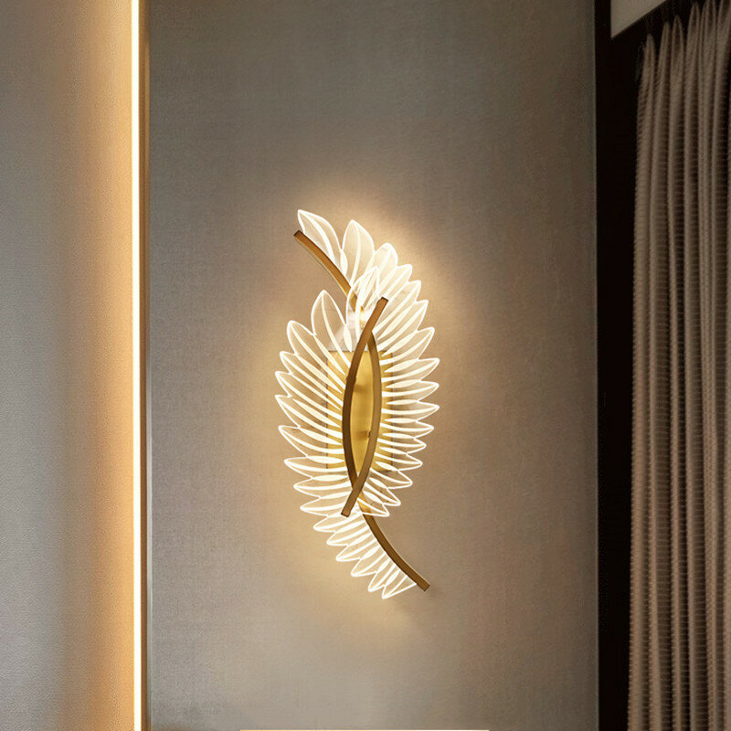 Настенные светильники Artpad, Современное украшение для дома, гостиной, спальни, коридора, медные бра, интерьерное освещение, AC96V-260