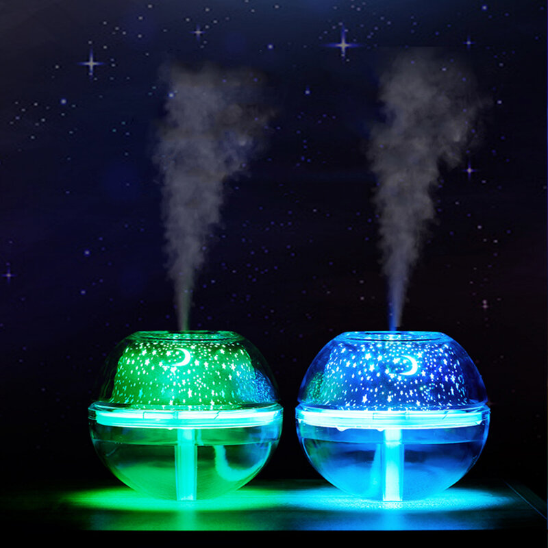 500ML nawilżacz kulowy z lampka aromatyczna olejek ultradźwiękowy elektryczny rozpylacz zapachów Mini nawilżacz powietrza usb Fogger