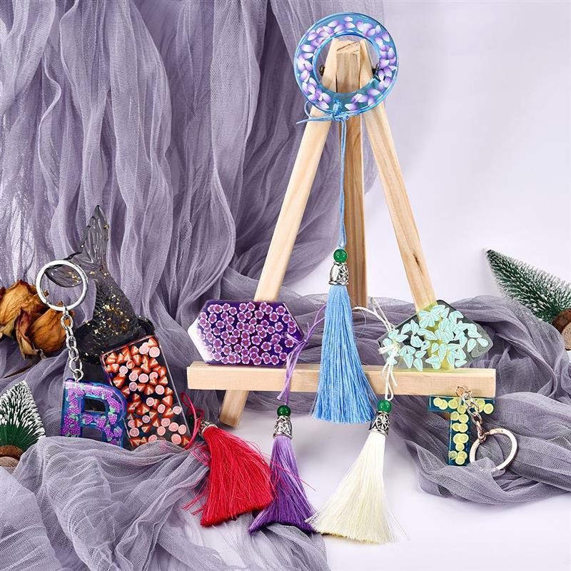 Mini relleno de resina epoxi, arcilla suave con purpurina, flor, fruta, joyería, manualidades de cristal, molde, decoraciones, paquete de 12 botellas
