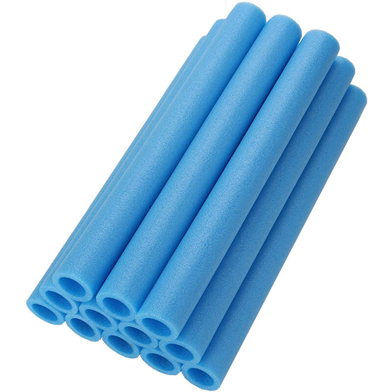 12PCS 40CM pali per trampolino copertura imbottitura tubi in schiuma tubo espanso involucro in spugna trampolino protettivo palo maniche in schiuma blu