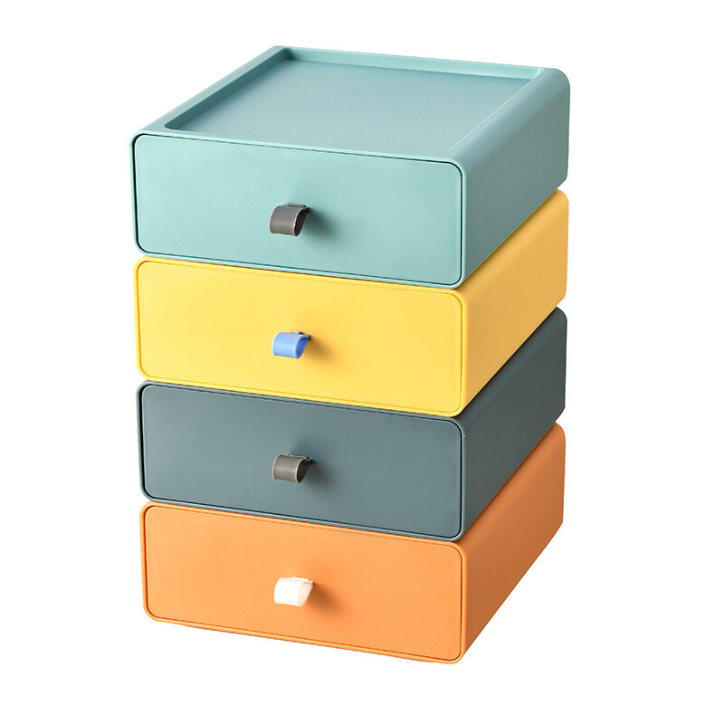 Desktop cosmetic drawer storage box office desk organizer box for stationery sundries tools