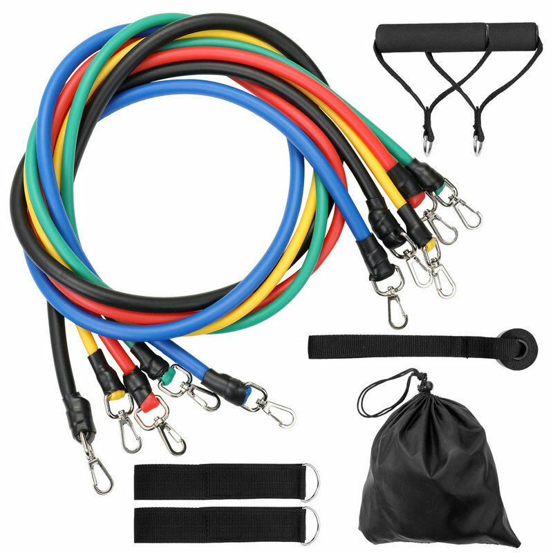 Resistance Bands Fitness Equipment Accessories Set 11-17pcs Kit Exercise Elastics for Training Workout Home Band Bodybuilding