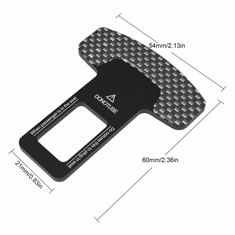 Moda e semplicità personalizzate Clip da cintura di sicurezza per auto leggera e portatile pregevole fattura