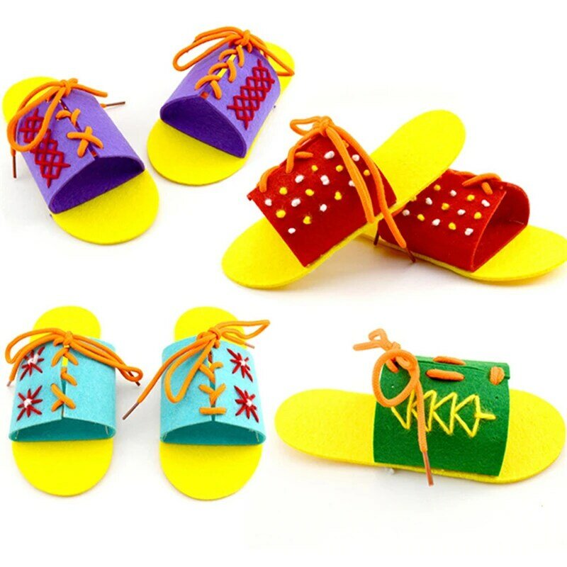 Kids Toys Children Learning & Education Toy Toddler Lacing Shoes Early Education Teaching Aid Basic Life Skills Toys