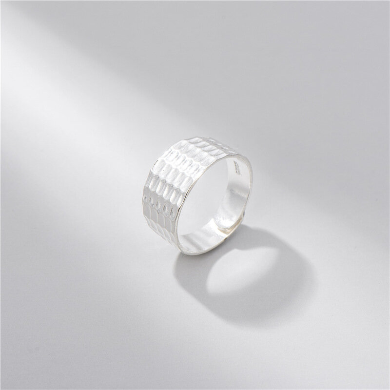 Sodrov S925 Стерлинговое Серебро широкая версия кольцо для лица женское модное креативное нишевое регулируемое кольцо HK 18