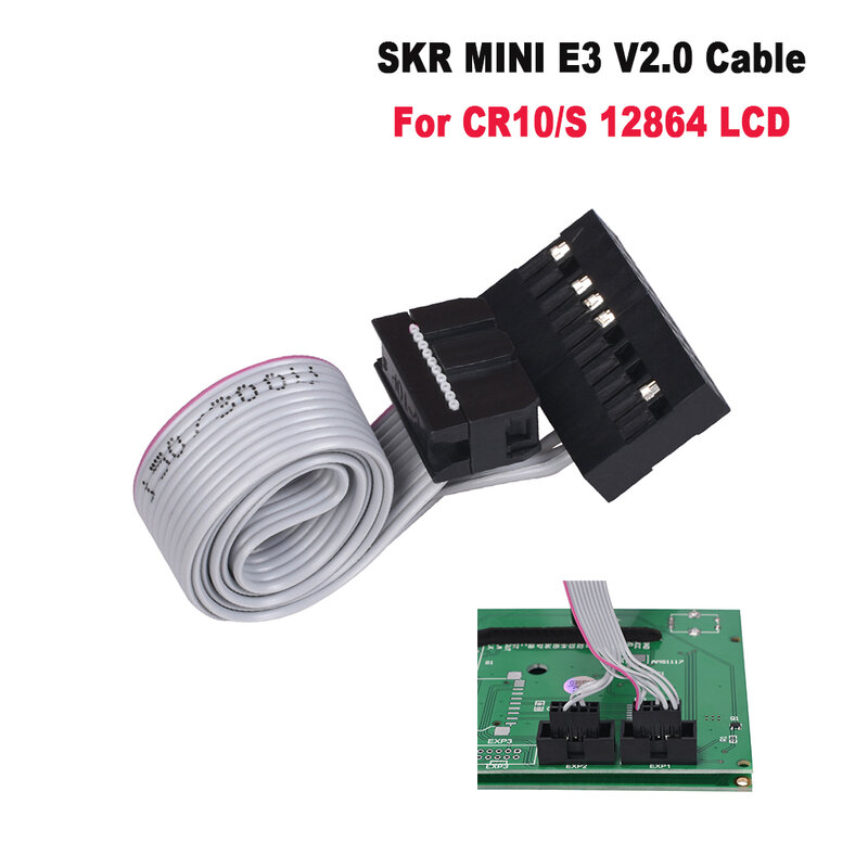 Кабель SKR MINI E3 V2.0 для CR10/CR10S, оригинальный 12864 контроллер ЖК-дисплея MKS Prusa, 10 контактов, 30 см, детали для 3D-принтера