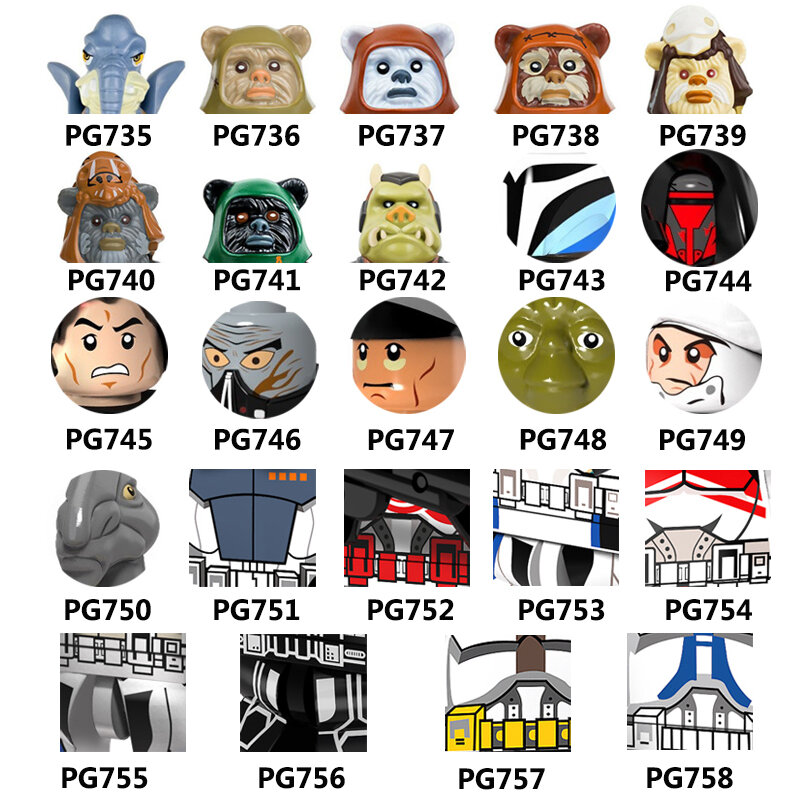 Únicas vendas mini blocos de construção série filme figuras ação personagens para crianças brinquedos pg8067 pg8069 pg8077