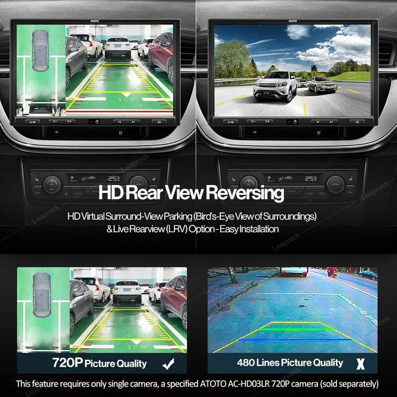 Système de Navigation Intelligent de voiture sous Android, 2 Din, à 8 cœurs, en WIFI, en 4G, en Bluetooth, avec AptX HD, 6 go + 128 go