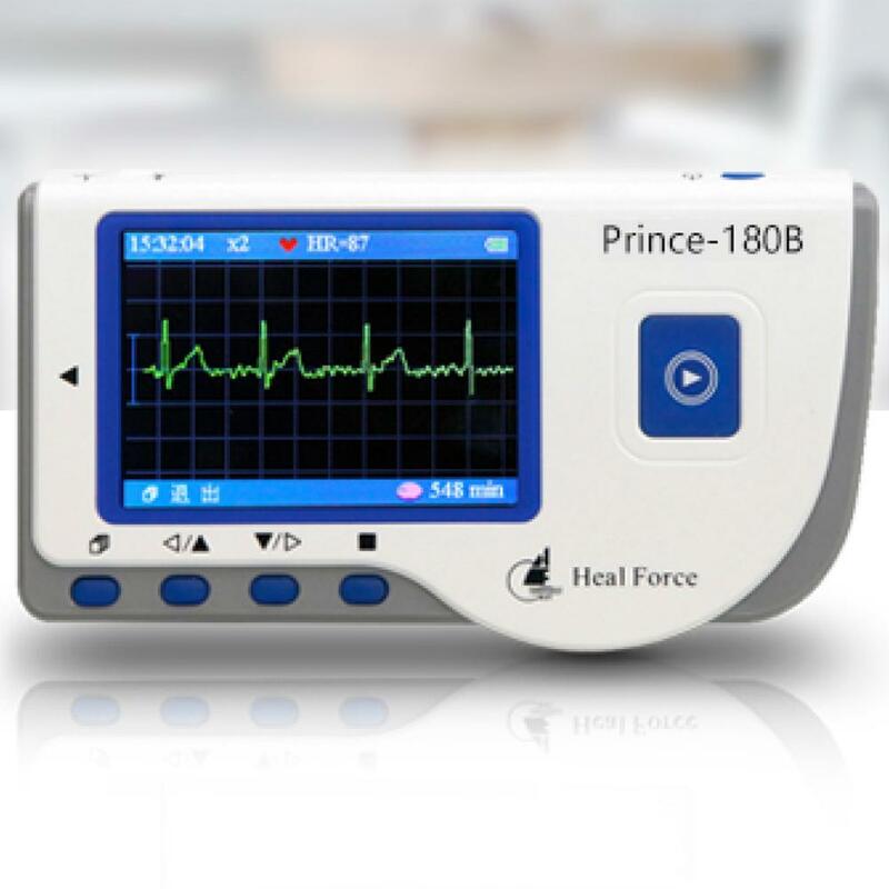 Monitor portátil Heal Force Prince 180B para el hogar, Ecg cardíaco, pantalla a Color de medición continua, aprobado
