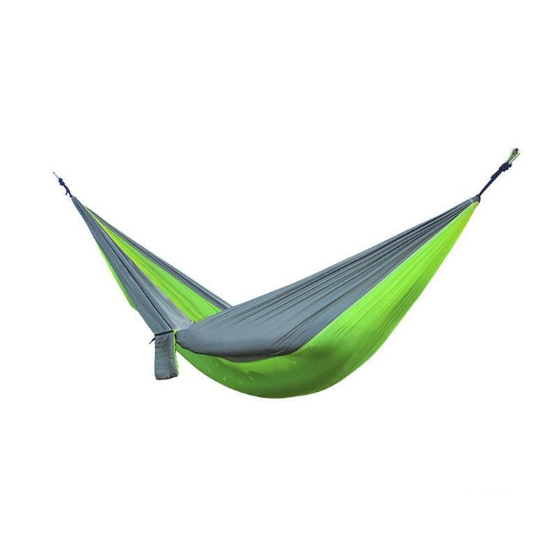 Nylon Dubbele Hangmat Volwassen Camping Outdoor Backpacken Reizen Survival Tuin Swing Jacht Slapen Bed Draagbare Hangmat