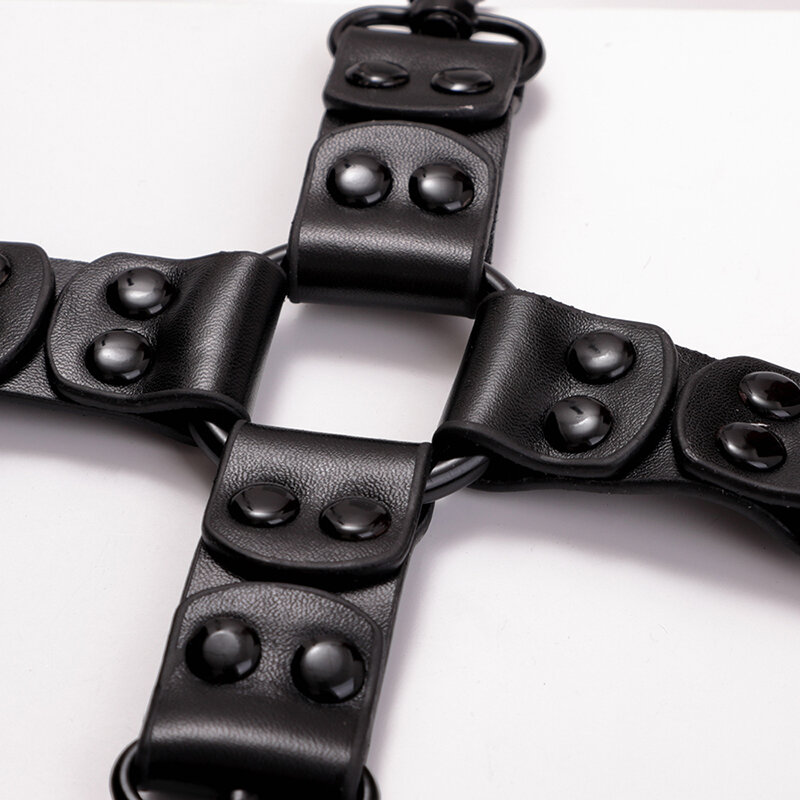Blackwolf Soft PU Leather Cross Belt For Handcuffs Anke Cuffs Bondage Restraints Sex Products BDSM Sex Toys For Couples Adults