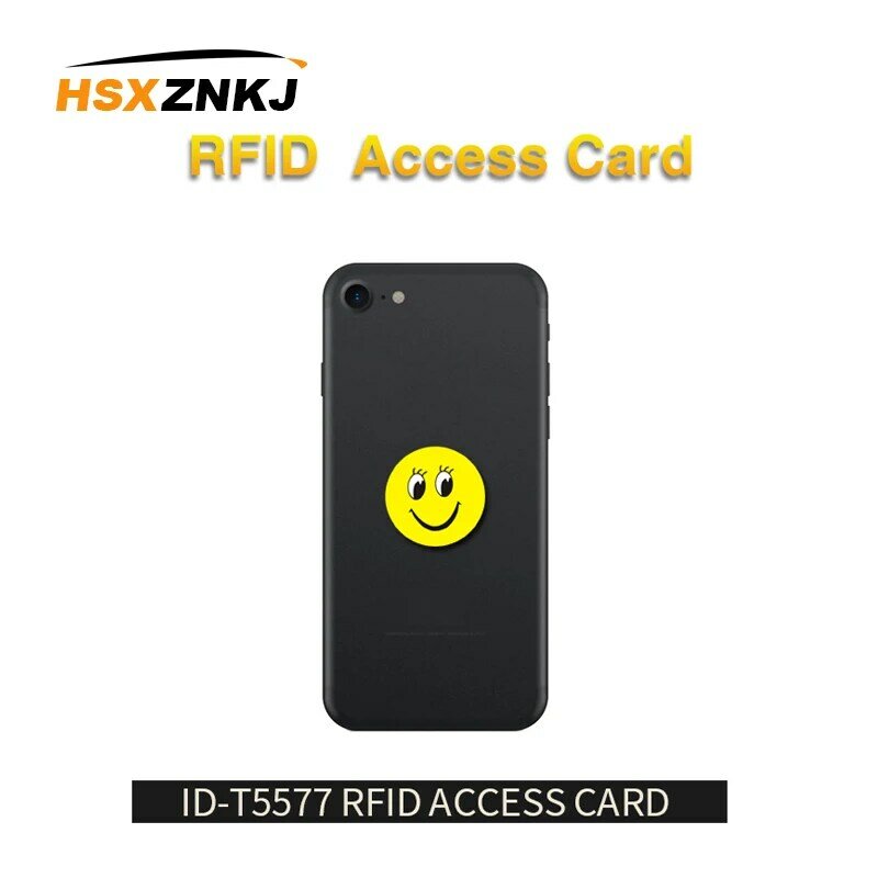 5PCS/lot RFID 125Khz T5577 Writable EM4305 Anti Metal Interference Cartoon Tags Stickers Proximity Card Label For RFID Copier