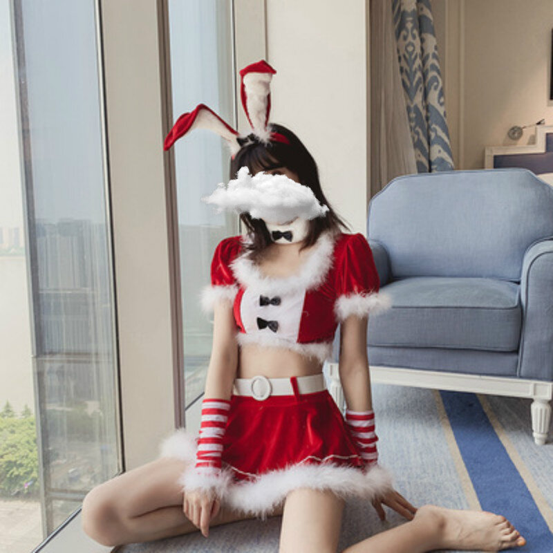 2020 neue Mode Weihnachten Anime Cosplay Kostüme Bunny Uniform Sexy Halloween Versuchung Kawaii Maid Cosplay Amerikanischen Kleidung