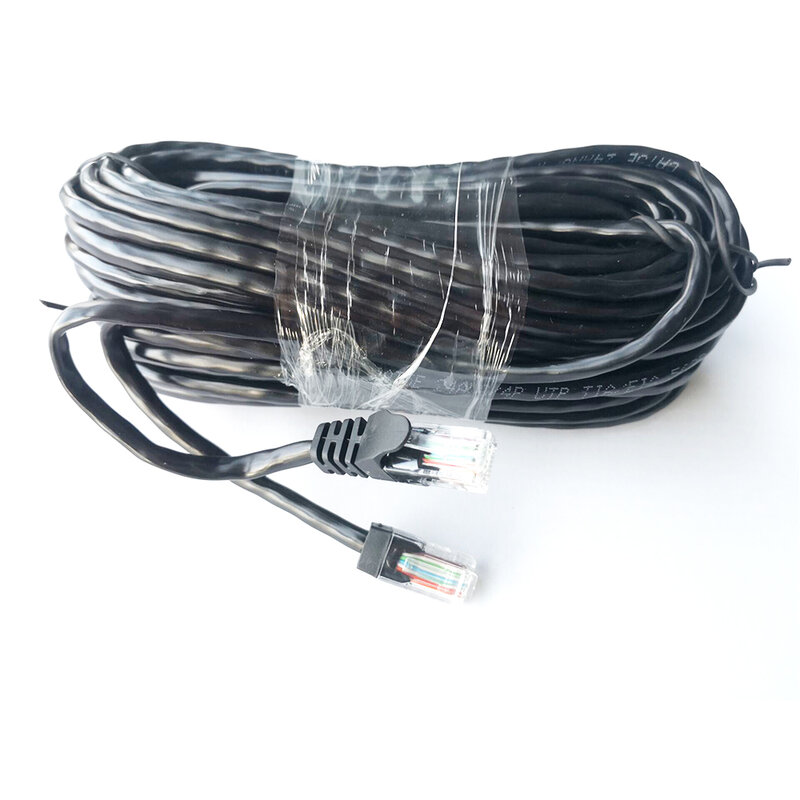 Ninivision HD 65ft 20M CAT5 Kabel Jaringan Ethernet RJ45 Indoor Outdoor Tahan Air LAN Kabel untuk CCTV Poe Ip sistem Kamera