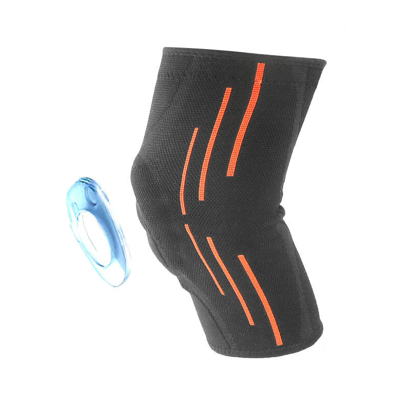 Silikonowe ochraniacze na kolana kobiety Kneepads koszykówka turystyka Fitness sprzęt sportowy Bump Pads legginsy opaska na kolano bieganie dzianiny Legging Set