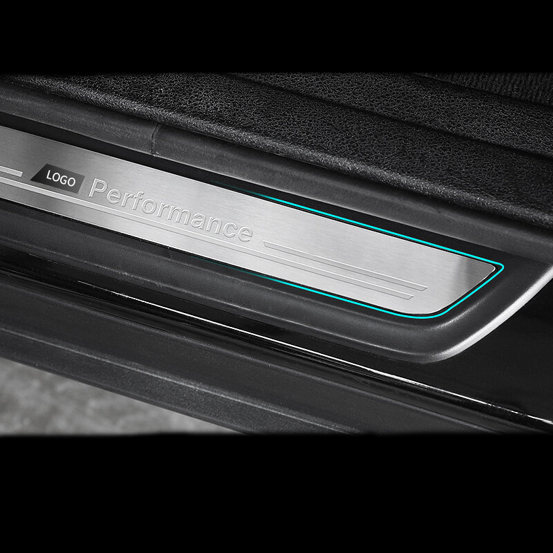 Drzwi samochodu stylizacji listwa progowa próg pokrywa listwy wykończeniowe dla BMW 1 3 4 5 seria 3GT X1 X3 X4 X5 X6 F20 F30 F10 F25 F16 F15