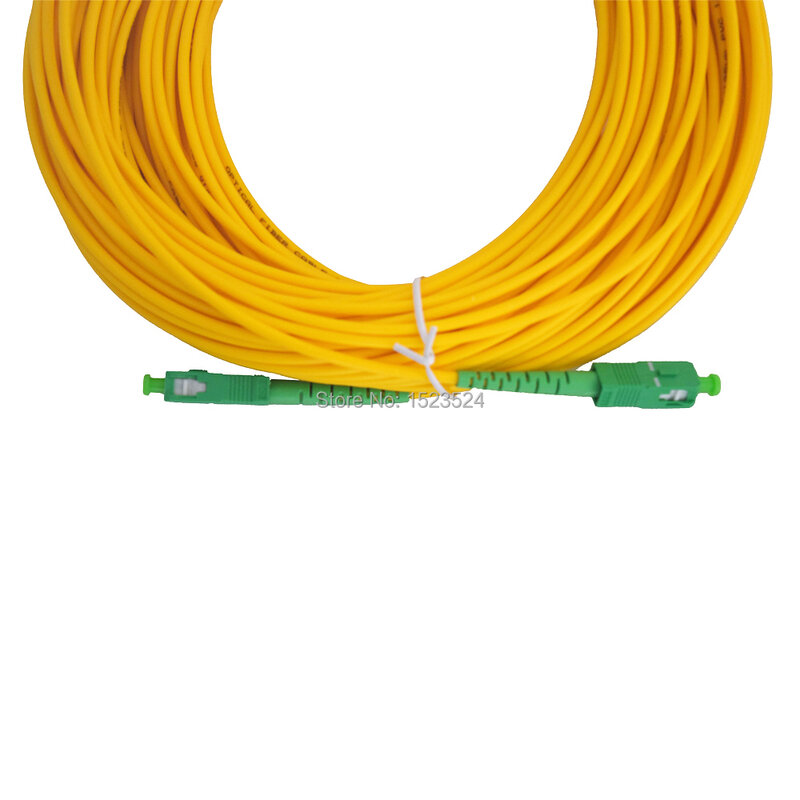 Cable de puente óptico SM SX PVC, 3mm, 3m, 5m, 10m, 15m, 20m, 25m, 30m SC/fibra APC, Cable de fibra óptica SC/APC-SC/fibra APC, envío gratis