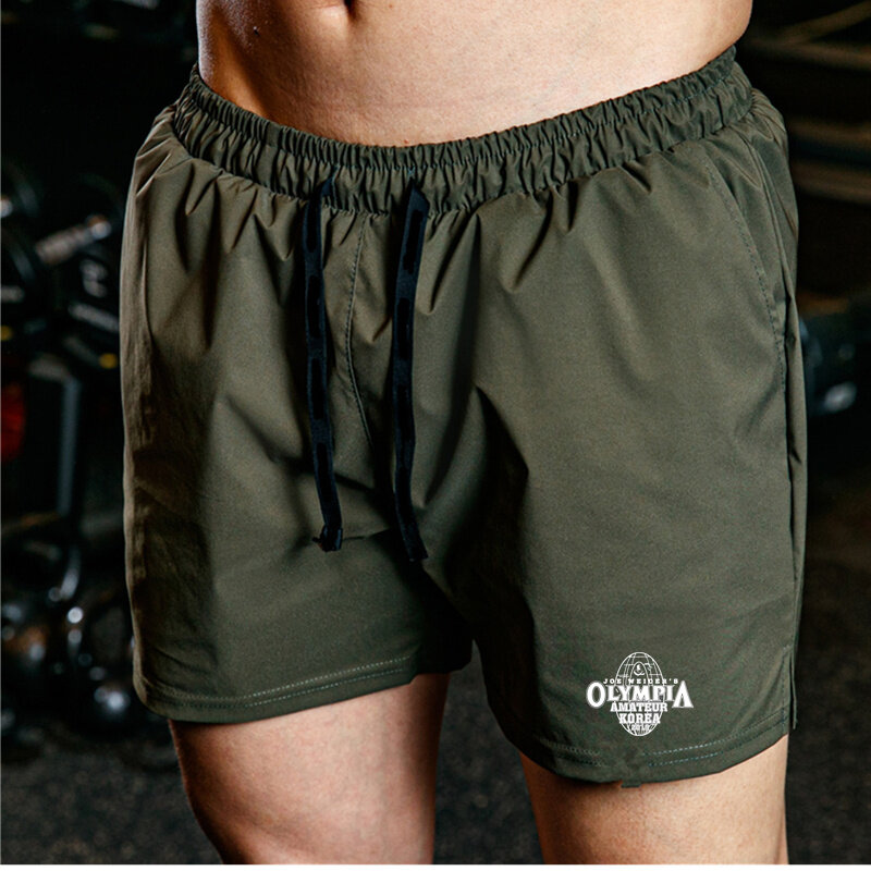 Pantalones cortos deportivos para hombre, Shorts informales para correr, para entrenamiento en gimnasio, verano, 2021