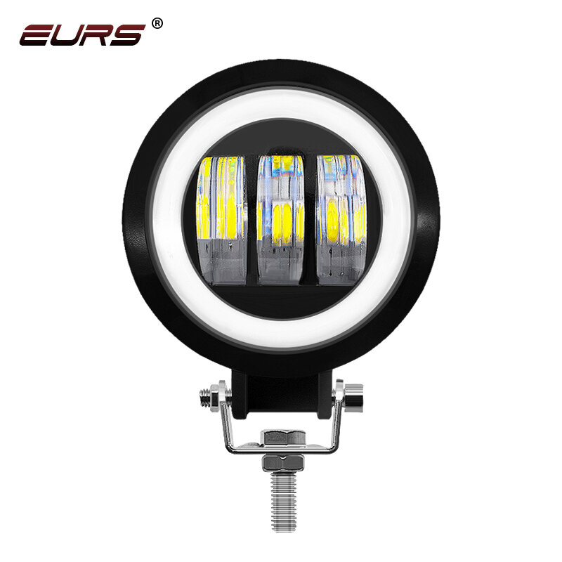 40W 3.5" LED Work Light Angel Eyes Halo Ring 3.5INCH Motorcycle SUV Car Scooter 12V 24V  6500K Spot DRL Offroad Driving Lamp
