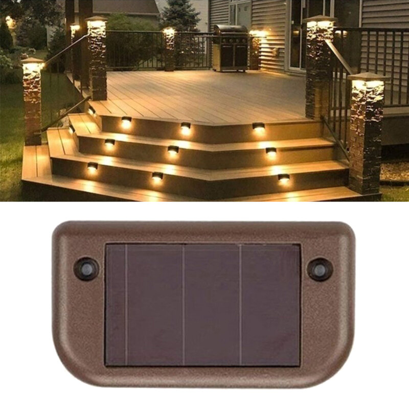 에너지 LED 다리 빛 야외 경로 정원 계단 단계 울타리 램프 장식