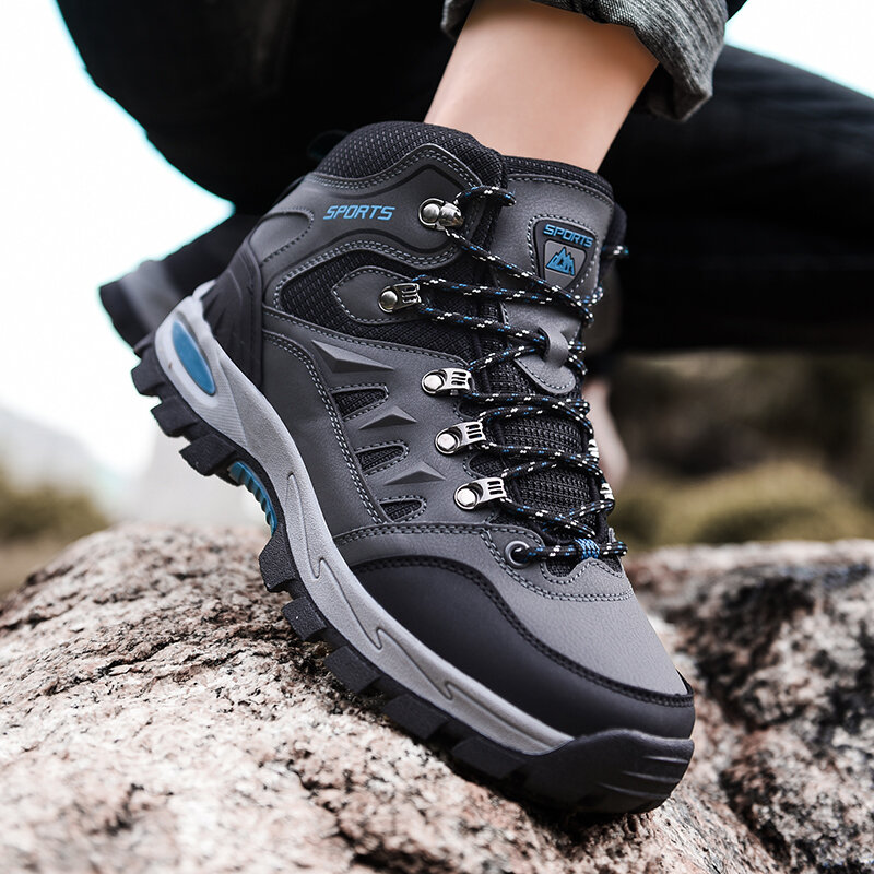 Sneakers Pria dan Wanita Sepatu Hiking Nyaman Alas Kaki Trekking Bersirkulasi Sepatu Mendaki Gunung Senderismo Tahan Aus