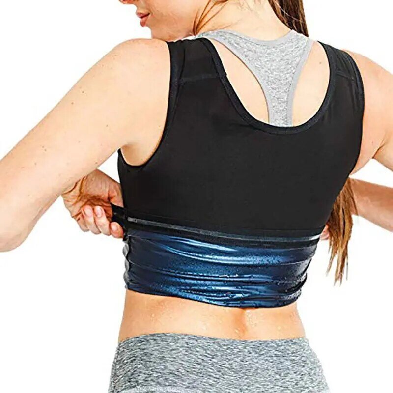 Baru Pria Wanita Panas Sauna Pembakaran Lemak Tubuh Keringat Pembentuk Kebugaran Rompi Gym Tank Top Yoga Kemeja Cocok untuk Pelangsing penurunan Berat Badan Korset