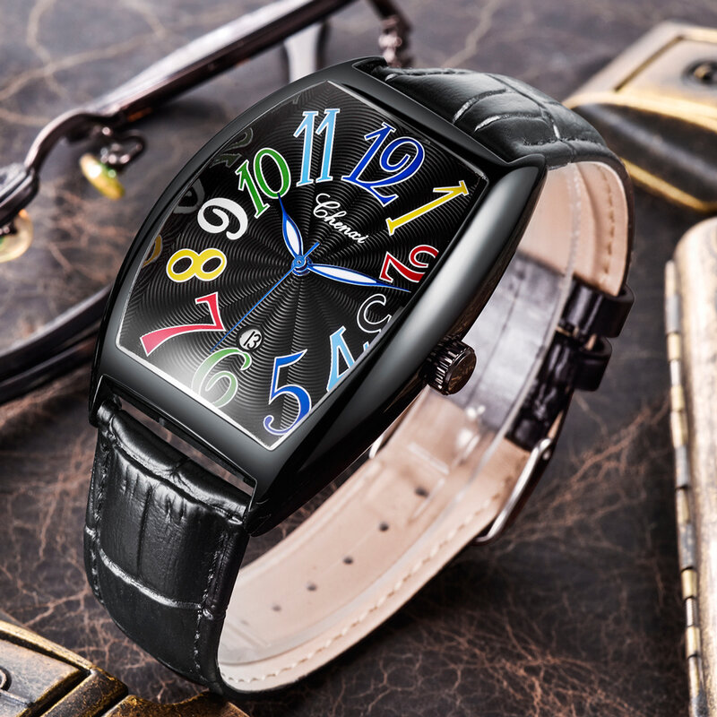 Часы наручные мужские Кварцевые водонепроницаемые, брендовые модные роскошные спортивные, деловой стиль