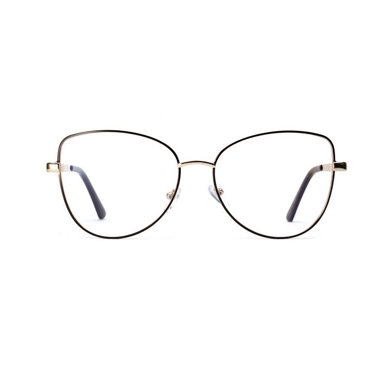 LONSY Retro kocie oko zwykłe przezroczyste oprawy do okularów blokujące niebieskie światło obiektyw marka projektant komputerowe okulary optyczne dla kobiet