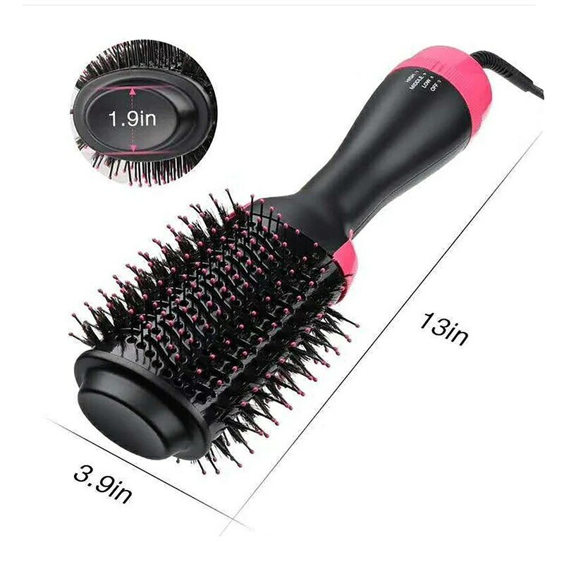 Novo 2 em 1 um passo secador de cabelo escova de ar quente alisador de cabelo pente curling escova ferramentas estilo de cabelo secador de cabelo escova