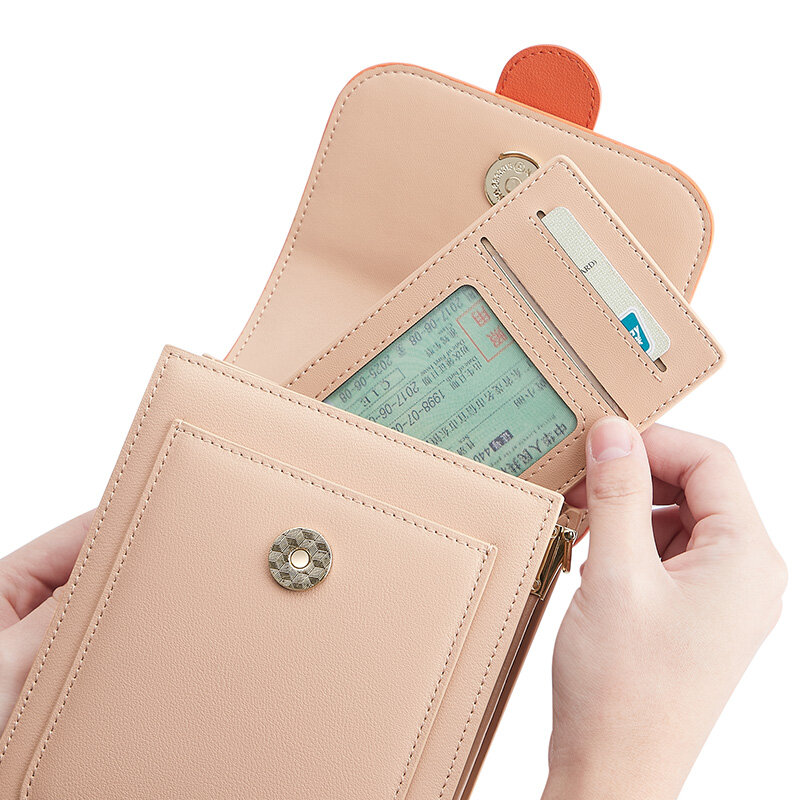 Женский маленький кошелек для мобильного телефона WILLIAMPOLO, Легкий Кошелек 2021 из искусственной кожи на плечо PL209218