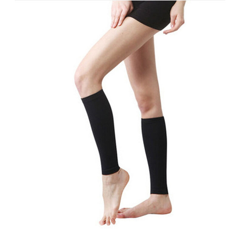 Comodo supporto elastico per il sollievo dal dolore sportivo a metà polpaccio da corsa ciclismo Fitness calzini a compressione traspiranti