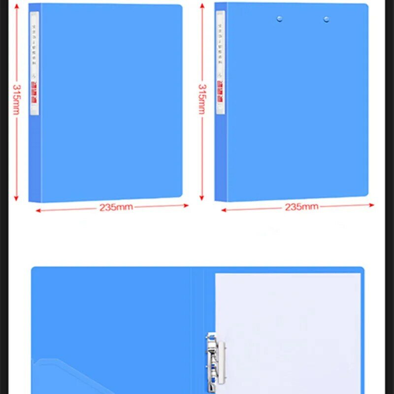 HOGOMO 3PC A4 di Visualizzazione Libro Inserto Trasparente Cartella Documento Sacchetto di Immagazzinaggio per la Banca Campus di File Ufficio Posto di Lavoro di Famiglia