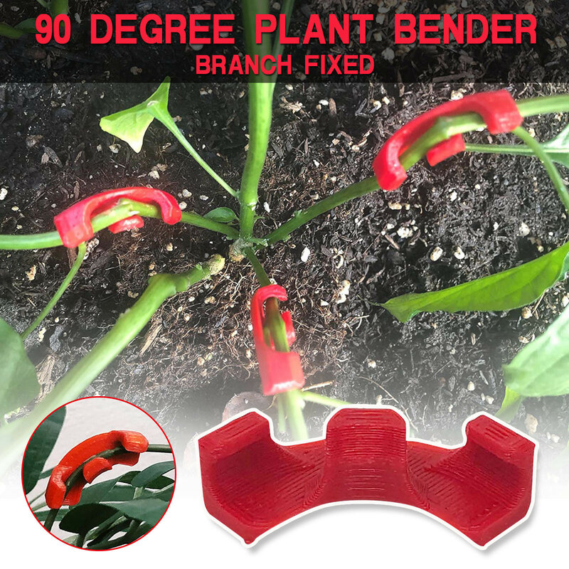 Dobrador de plantas hmg 90 graus, suporte curvo para treinamento de plantas em baixo nível de estresse e curvado para treinamento de plantas, 35 peças
