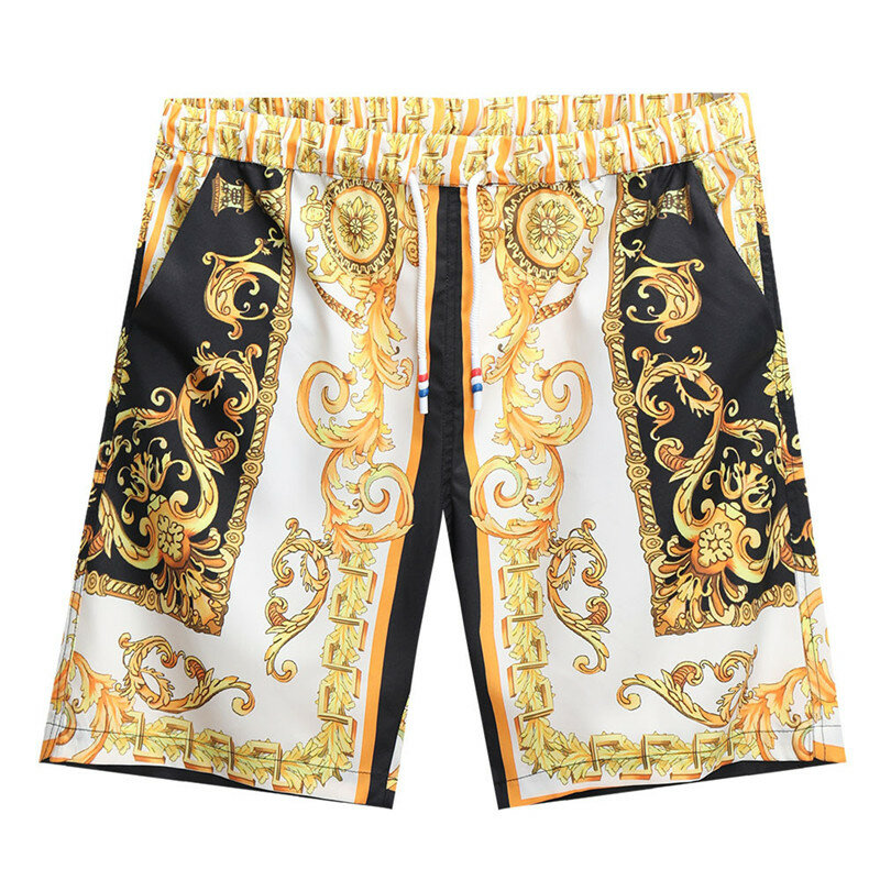 Summer new casual digital printing shorts men's casual loose five-point pants Brand pants 2021 Fitness beach men shorts