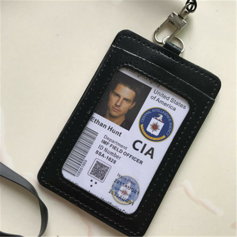 US CIA distintivi per agenti speciali custodia in pelle porta carte d'identità portafogli da guida certificato collezione regalo per Cosplay