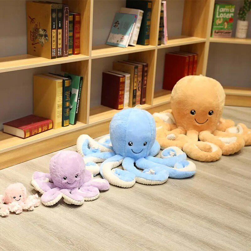 Cartoon Lovely Simulation Octopus Pendant Plush Stuffed Toy Soft Animal Home Accessories Cute Animal Doll Children Birthday Gift