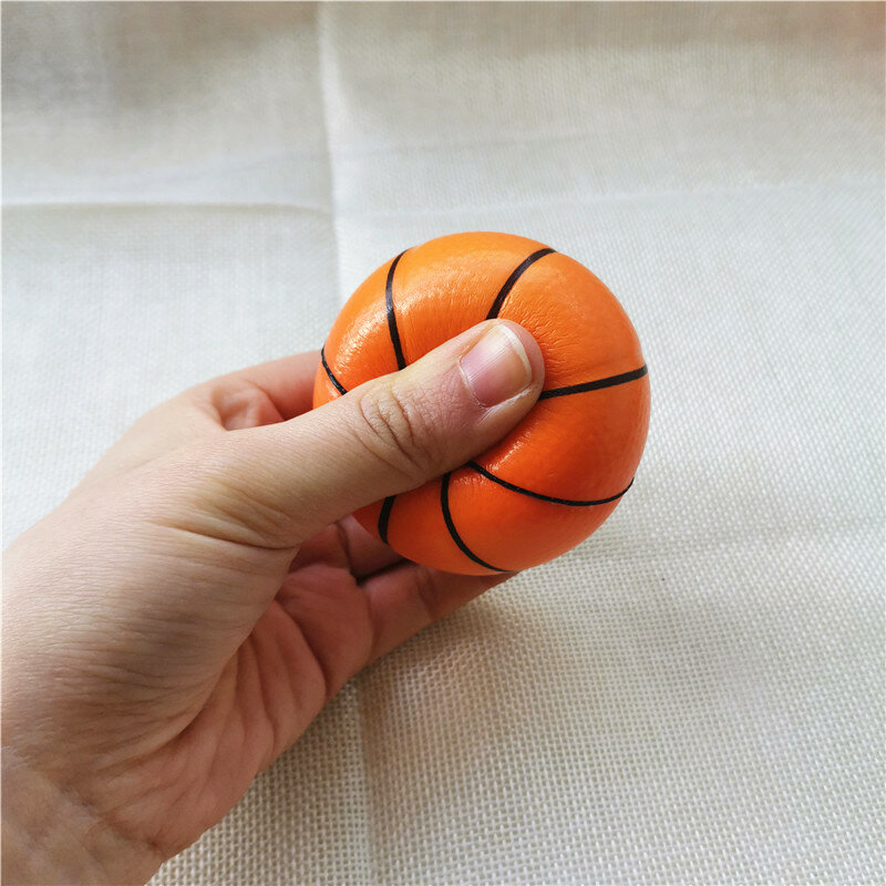 6.3cm Baby Soft PU Foam toy Balls Squeeze Basketballs Anti Stress Balls Outdoor Games Toys for Kids Children