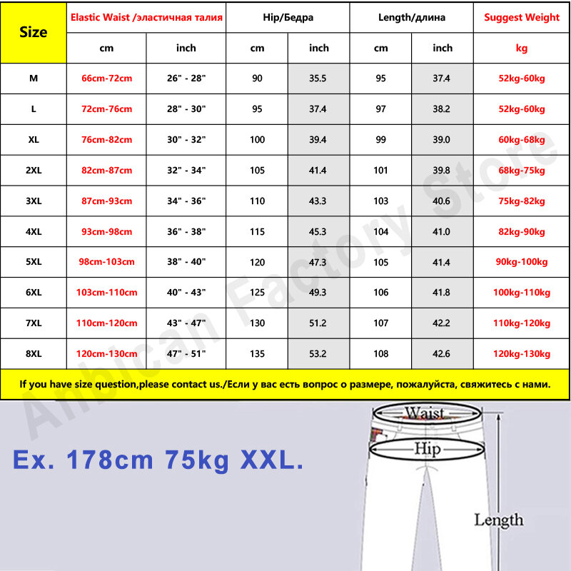 2021 New Autumn Fashion Loose Straight Jeans Men Streetwear Casual Denim Pants Men Stretched Baggy Jeans Trousers 8XL