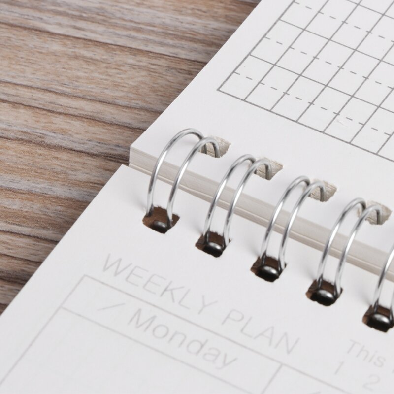 Planer Buch Monatliche Wöchentlich Täglichen Agenda Zeitplan Blank Tagebuch DIY Studie Notebook