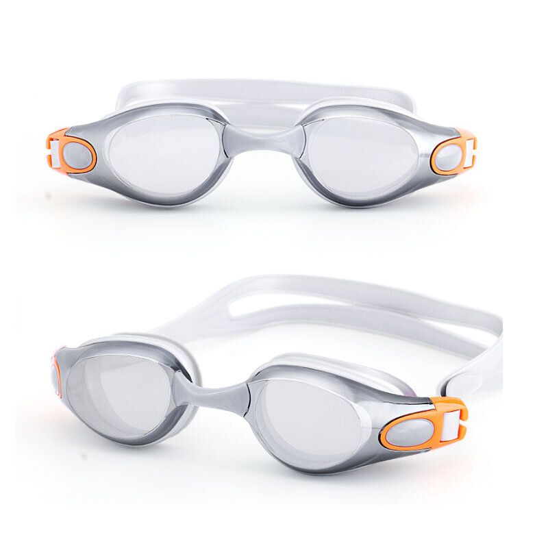 Kacamata Renang Miopia Pria Wanita Antikabut Resep Tahan Air Silikon Kacamata Kolam Renang Dewasa Anak-anak Kacamata Menyelam