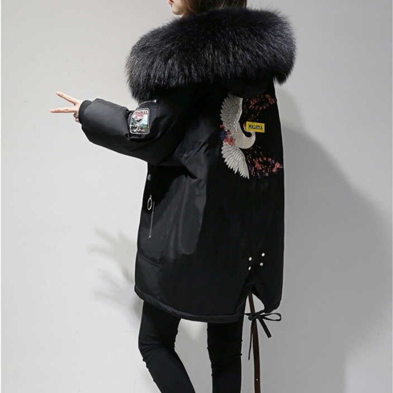 2021 nowy zimowy płaszcz bawełniany nowy duży rozmiar odzież damska puchowa kurtka bawełniana poręczny bawełniany płaszcz koreański prawdziwy strzał zima
