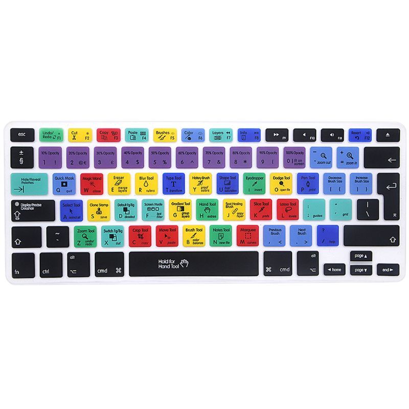 European Version Adobe Photoshop Shortcut Keys Keyboard Protector Keyboard Cover
