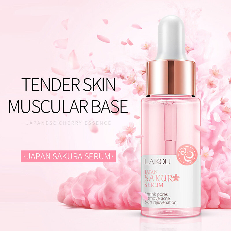 Siero professionale idratante olio di Sakura Acne riduzione dei pori crema anti-età cura della pelle secca delle donne cura della pelle