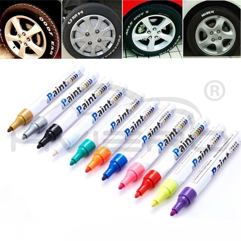 Paint Cleaner Car Wheel Tire Oily Painting Pen Auto Rubber Tyre Polishes Metal Permanent Marker Graffiti Touch Scratch Wet Wax