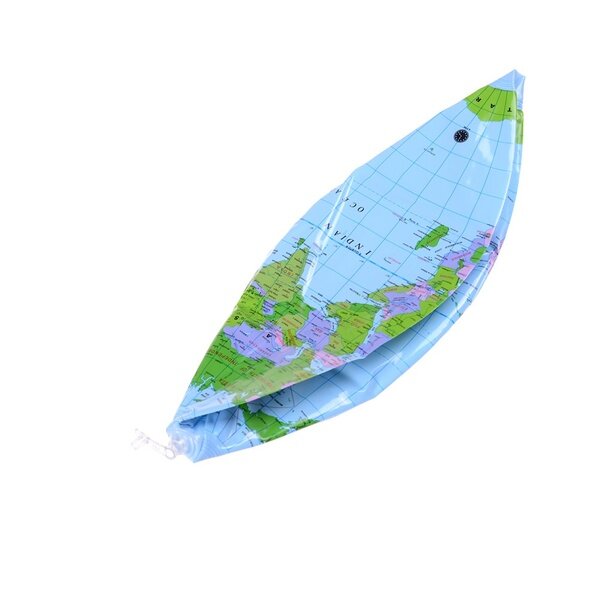 Globo inflable educativo temprano, mapa del mundo de la tierra, globo de juguete, pelota de playa, 40CM