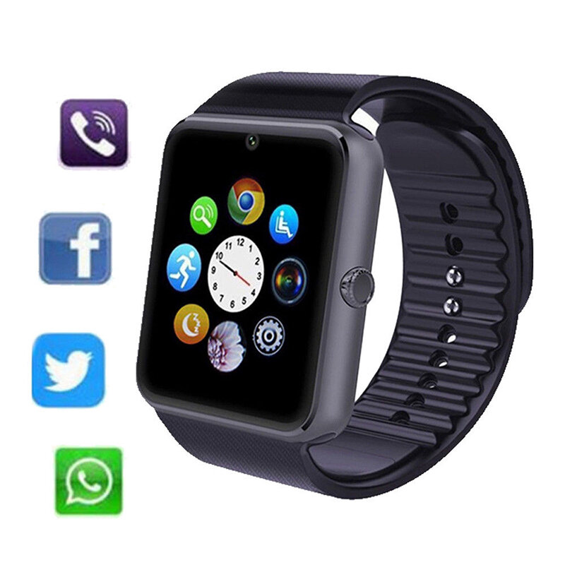 Smart Bluetooth Uhr SIMs Karte Slot Sport Pedometer Smart Telefon Uhr Geeignet Für Übliche Telefon NYZ Shop