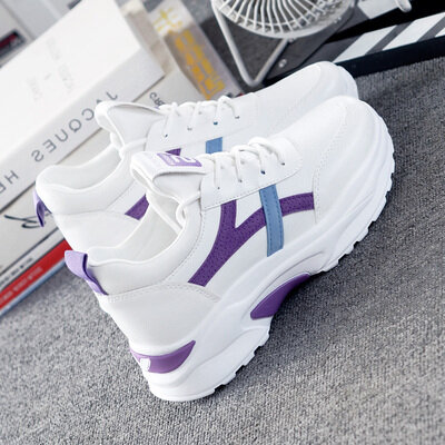 Frauen Turnschuhe 2021 Mode Casual Schuhe Frau Komfortable Atmungs Weiß Wohnungen Weibliche Plattform Sneaker Plattform Weiße Schuhe