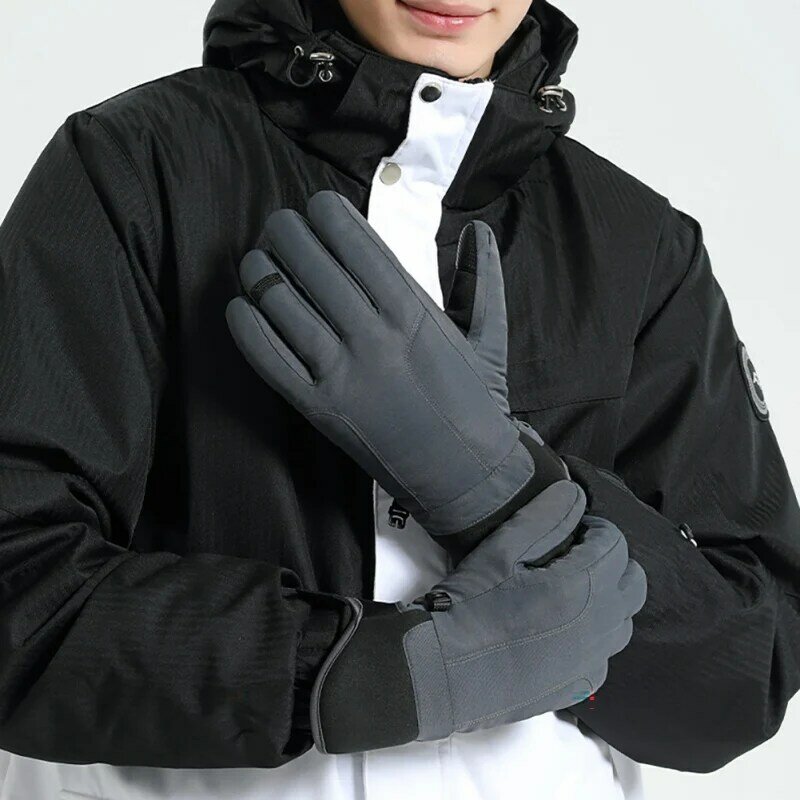 Neue Männer Outdoor-Sport Reiten Warm Und Samt Touch-Screen Nicht-Slip Lagerung Schnalle Kalt-Proof Ski handschuhe