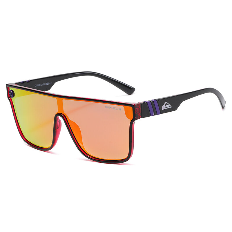Новинка, модные солнцезащитные очки QS808 для мужчин и женщин, большая уличная оправа, крупные спортивные очки, оптовая продажа, солнцезащитны...