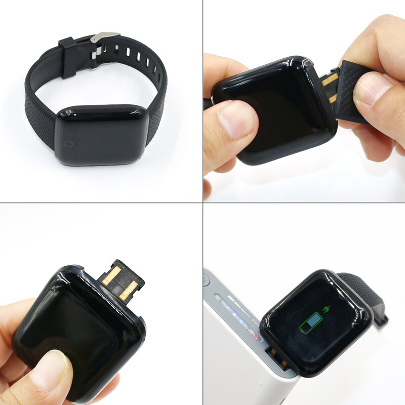 Abay Mannen Vrouwen Digitale Smart Horloge Bloeddruk Hartslag Sport Fitness Tracker Bluetooth Smartwatch Voor